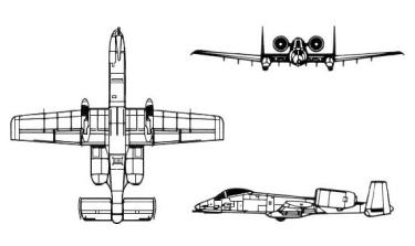 A-10 3-view