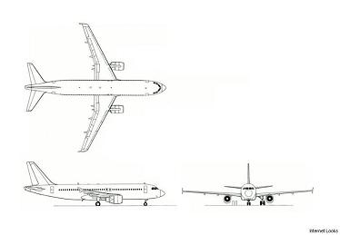 A320-200 3-view