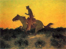 Against the Sunset - Frederic Remington