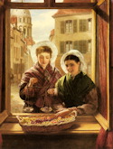 At My Window in Boulogne - William Powell Frith