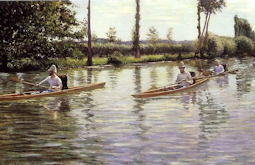 Canoes - Gustave Caillebotte