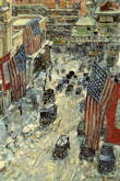 Flags on Fifty-seventh Street - Frederick Childe Hassam