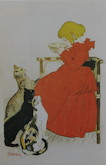 Girl Drinking Milk - Theophile-Alexandre Steinlen