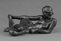 Girl Lying Down - Fritz Klimsch