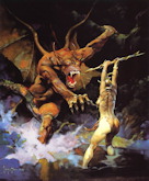 Huntress and the Beast - Frank Frazetta