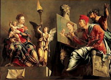 Saint Luke Painting the Virgin - Maarten van Heemskerck