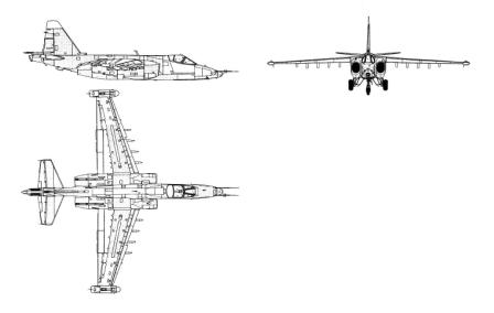 Su-25 3-view