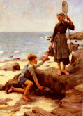 The Fishing Youths - Jules Bastien-Lepage