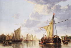The Maas at Dordrecht - Aelbert Cuyp
