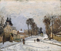 The Versailles Road at Louveciennes - Camille Pissarro