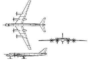 Tu-95MS 3-view